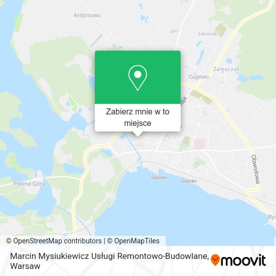 Mapa Marcin Mysiukiewicz Usługi Remontowo-Budowlane