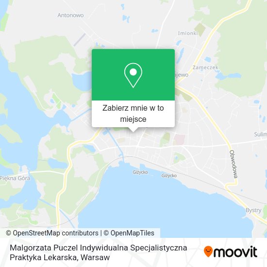 Mapa Malgorzata Puczel Indywidualna Specjalistyczna Praktyka Lekarska