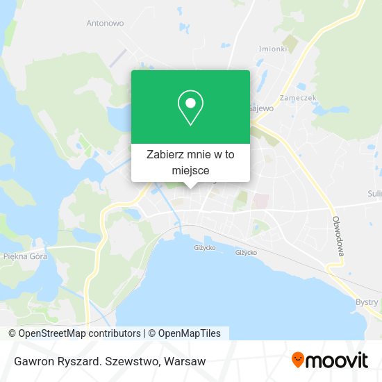 Mapa Gawron Ryszard. Szewstwo