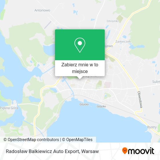 Mapa Radosław Balkiewicz Auto Export