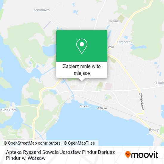 Mapa Apteka Ryszard Sowała Jarosław Pindur Dariusz Pindur w