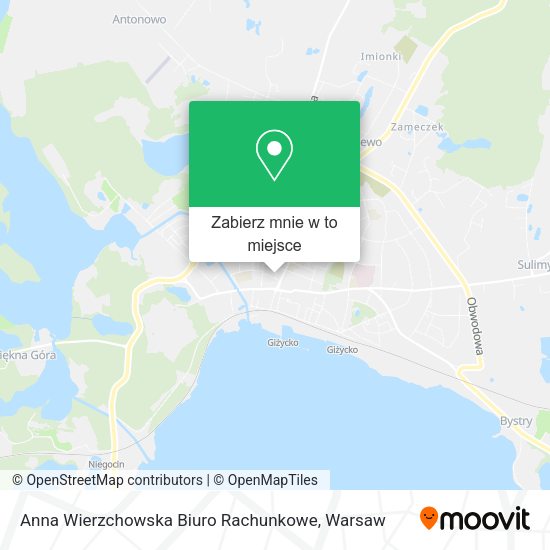 Mapa Anna Wierzchowska Biuro Rachunkowe