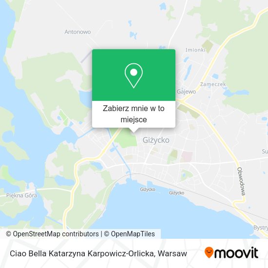 Mapa Ciao Bella Katarzyna Karpowicz-Orlicka