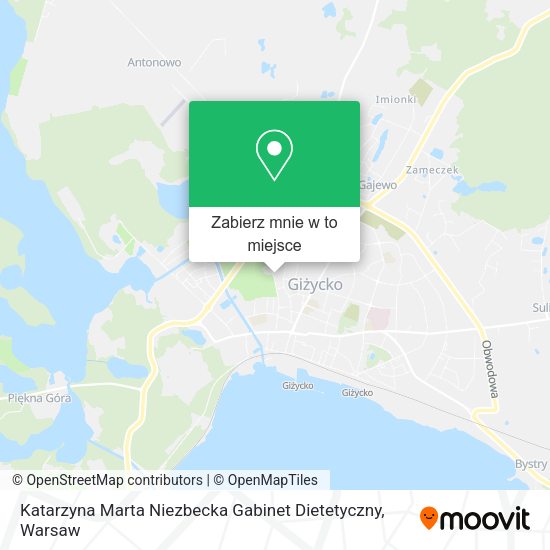 Mapa Katarzyna Marta Niezbecka Gabinet Dietetyczny