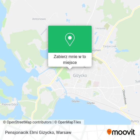 Mapa Pensjonacik Elmi Gizycko