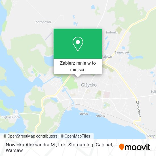 Mapa Nowicka Aleksandra M., Lek. Stomatolog. Gabinet