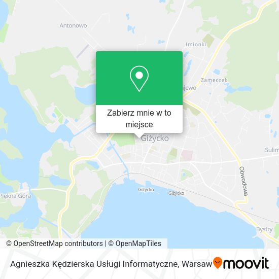 Mapa Agnieszka Kędzierska Usługi Informatyczne