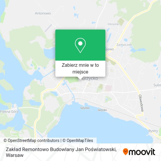 Mapa Zakład Remontowo Budowlany Jan Poświatowski