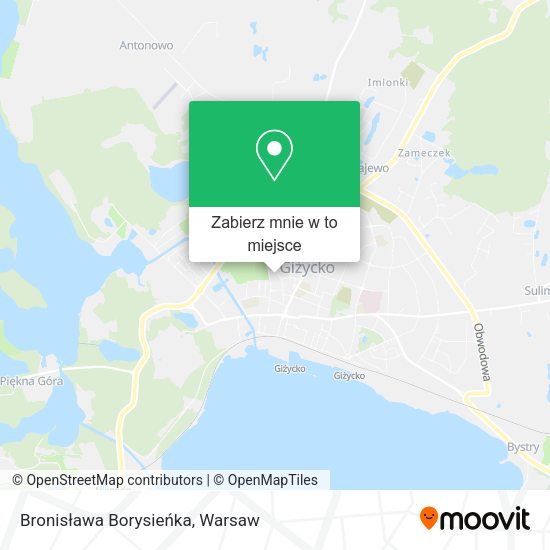 Mapa Bronisława Borysieńka