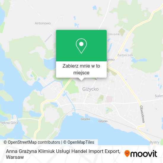 Mapa Anna Grażyna Klimiuk Usługi Handel Import Export