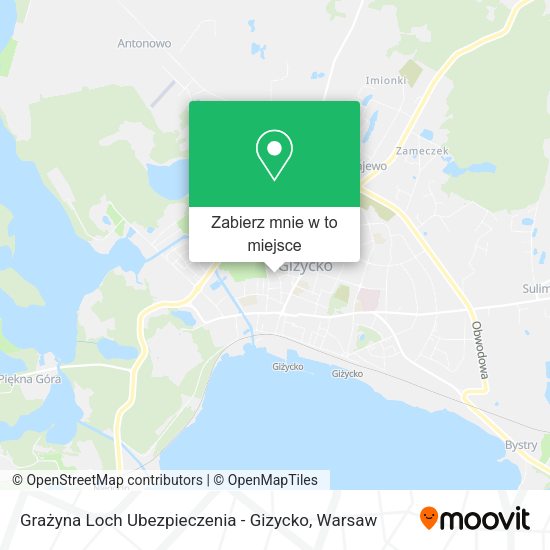 Mapa Grażyna Loch Ubezpieczenia - Gizycko