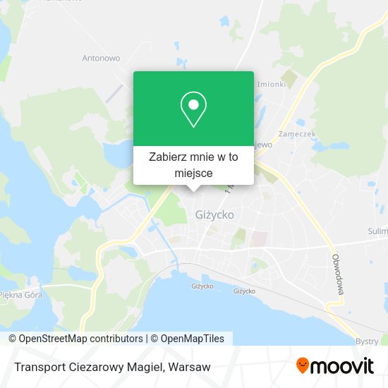 Mapa Transport Ciezarowy Magiel