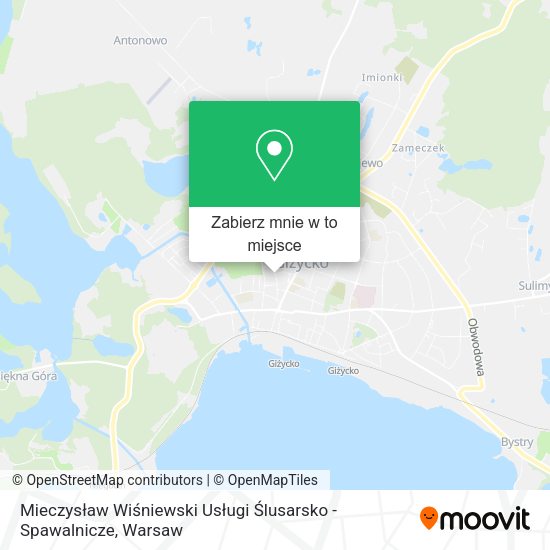 Mapa Mieczysław Wiśniewski Usługi Ślusarsko - Spawalnicze