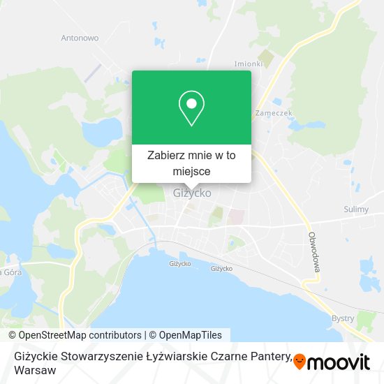 Mapa Giżyckie Stowarzyszenie Łyżwiarskie Czarne Pantery