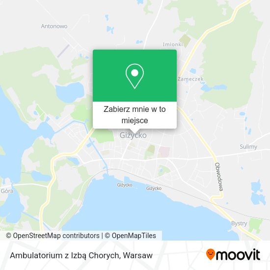 Mapa Ambulatorium z Izbą Chorych