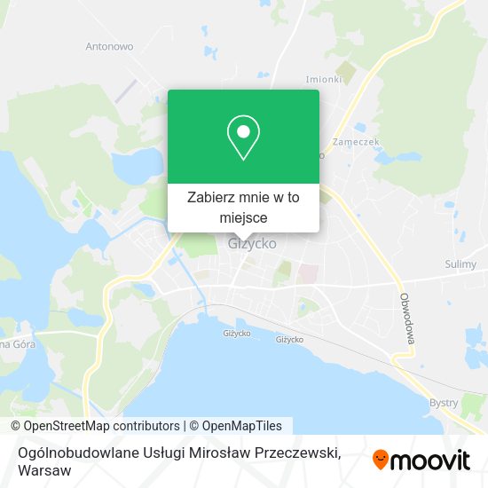 Mapa Ogólnobudowlane Usługi Mirosław Przeczewski