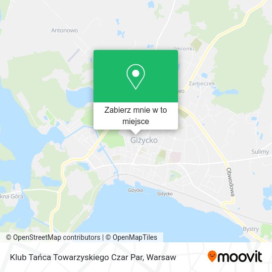 Mapa Klub Tańca Towarzyskiego Czar Par