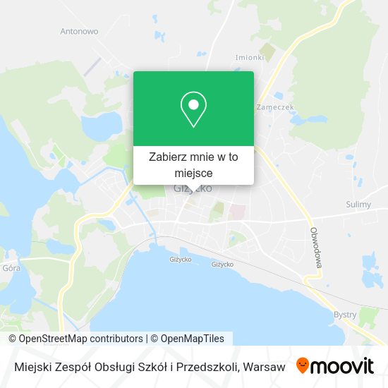 Mapa Miejski Zespół Obsługi Szkół i Przedszkoli