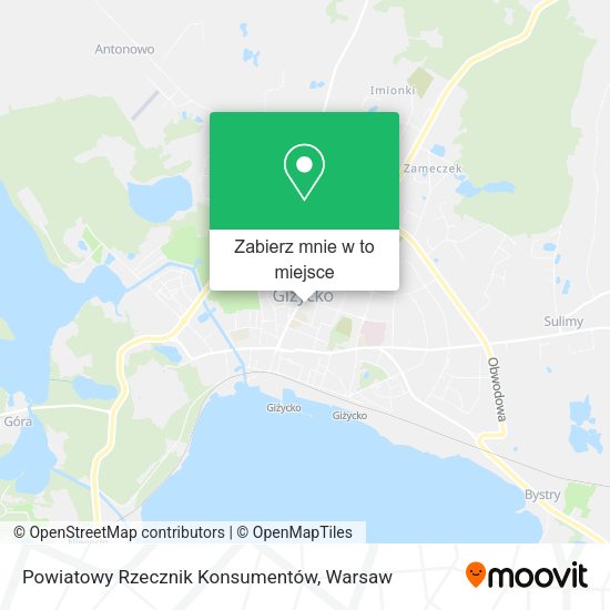 Mapa Powiatowy Rzecznik Konsumentów