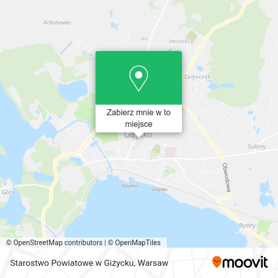 Mapa Starostwo Powiatowe w Giżycku