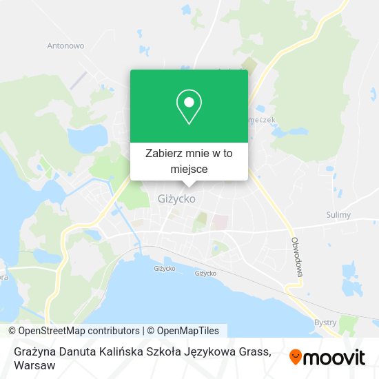 Mapa Grażyna Danuta Kalińska Szkoła Językowa Grass