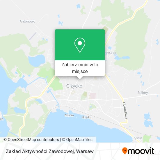 Mapa Zakład Aktywności Zawodowej