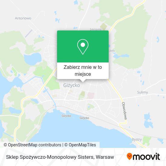 Mapa Sklep Spożywczo-Monopolowy Sisters