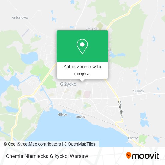 Mapa Chemia Niemiecka Giżycko