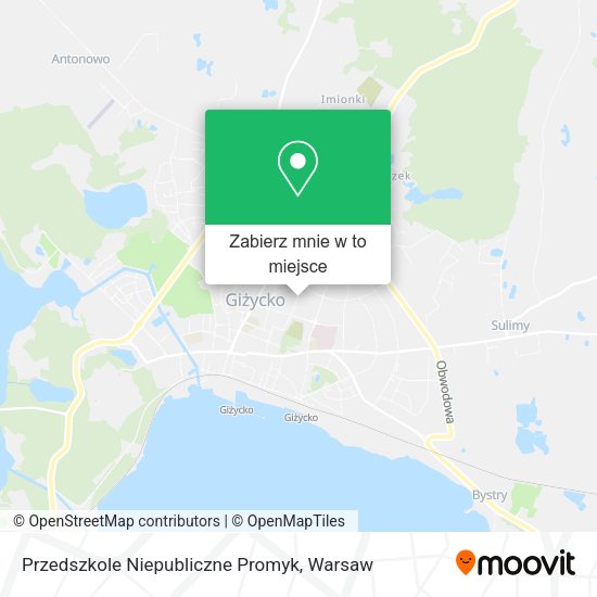 Mapa Przedszkole Niepubliczne Promyk