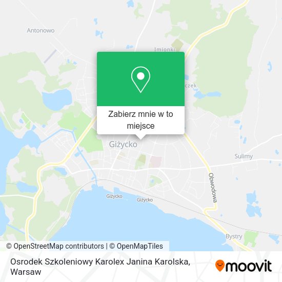 Mapa Osrodek Szkoleniowy Karolex Janina Karolska