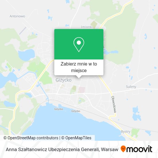 Mapa Anna Szałtanowicz Ubezpieczenia Generali