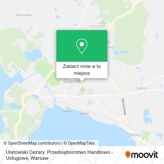 Mapa Ulatowski Cezary. Przedsiębiorstwo Handlowo - Usługowe