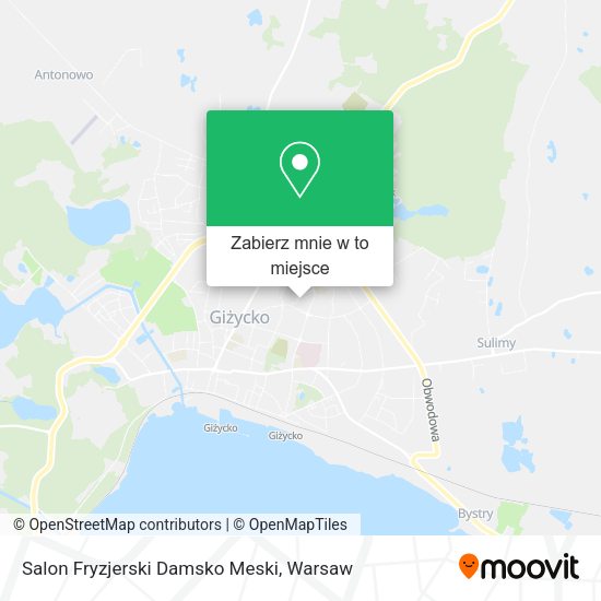 Mapa Salon Fryzjerski Damsko Meski