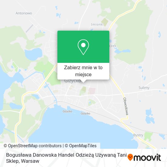 Mapa Bogusława Danowska Handel Odzieżą Używaną Tani Sklep