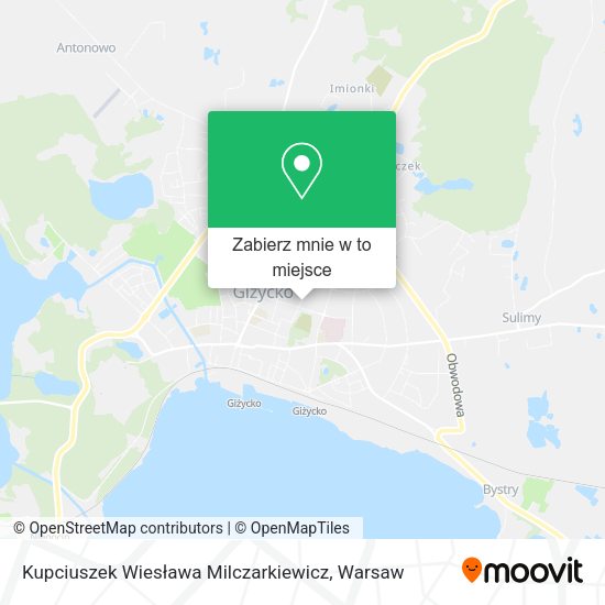 Mapa Kupciuszek Wiesława Milczarkiewicz