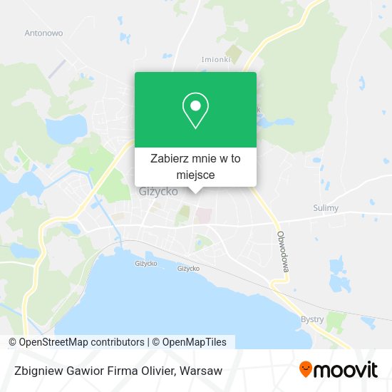 Mapa Zbigniew Gawior Firma Olivier