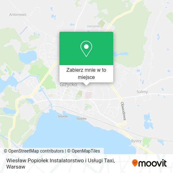 Mapa Wiesław Popiołek Instalatorstwo i Usługi Taxi