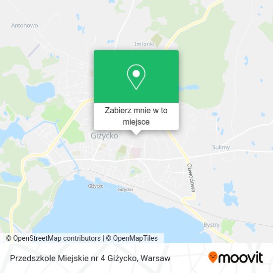 Mapa Przedszkole Miejskie nr 4 Giżycko