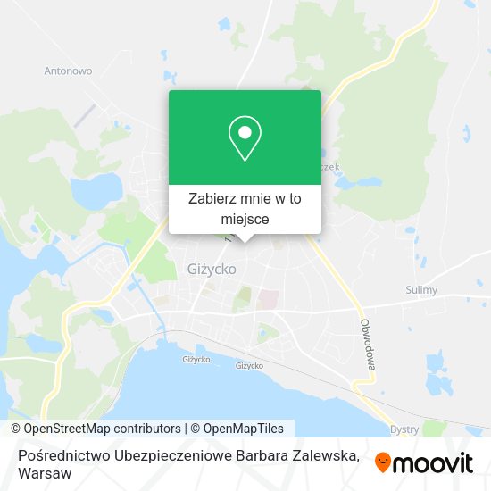 Mapa Pośrednictwo Ubezpieczeniowe Barbara Zalewska