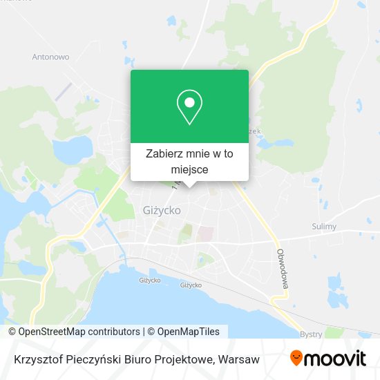 Mapa Krzysztof Pieczyński Biuro Projektowe