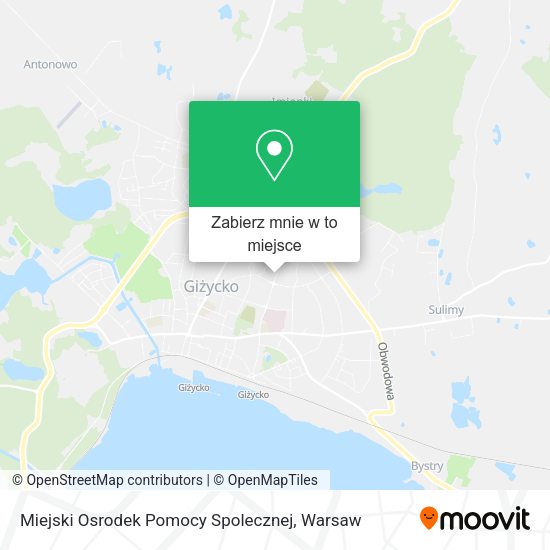 Mapa Miejski Osrodek Pomocy Spolecznej