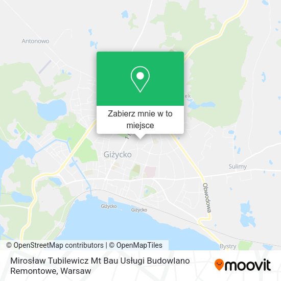 Mapa Mirosław Tubilewicz Mt Bau Usługi Budowlano Remontowe