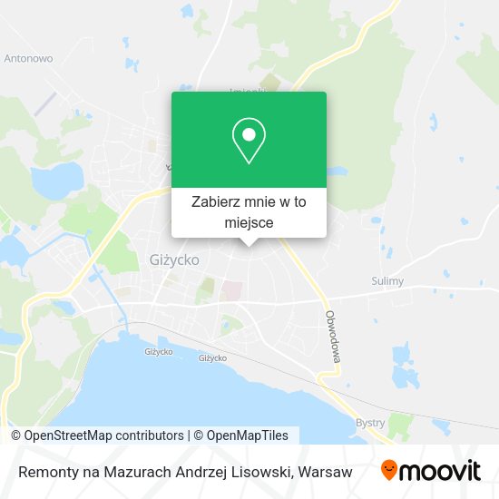 Mapa Remonty na Mazurach Andrzej Lisowski