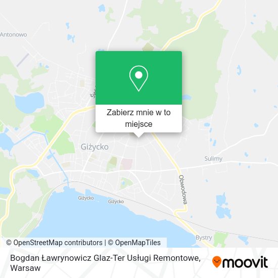 Mapa Bogdan Ławrynowicz Glaz-Ter Usługi Remontowe