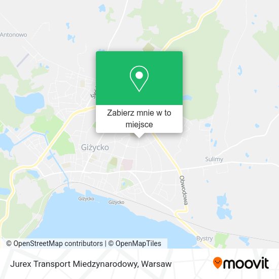 Mapa Jurex Transport Miedzynarodowy