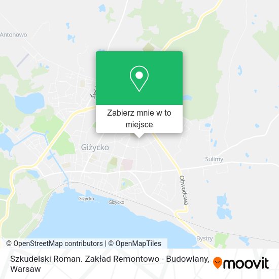 Mapa Szkudelski Roman. Zakład Remontowo - Budowlany