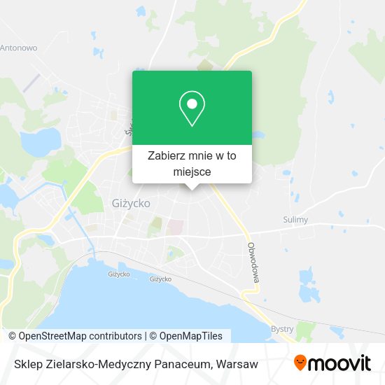 Mapa Sklep Zielarsko-Medyczny Panaceum