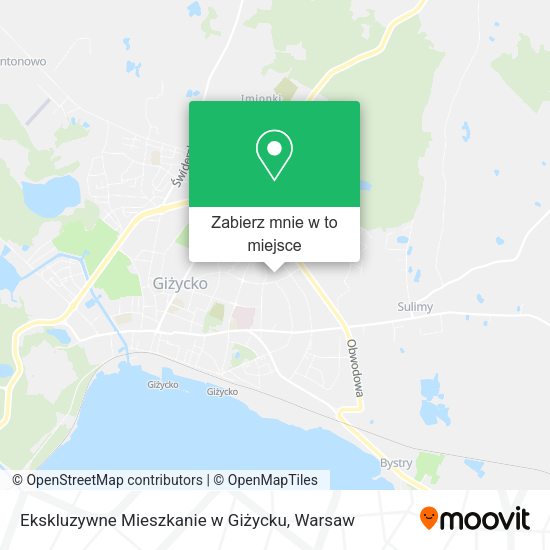 Mapa Ekskluzywne Mieszkanie w Giżycku