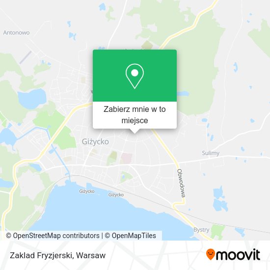 Mapa Zaklad Fryzjerski