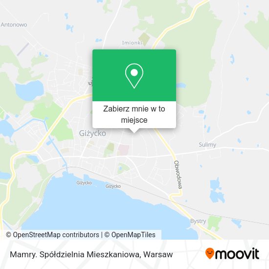 Mapa Mamry. Spółdzielnia Mieszkaniowa